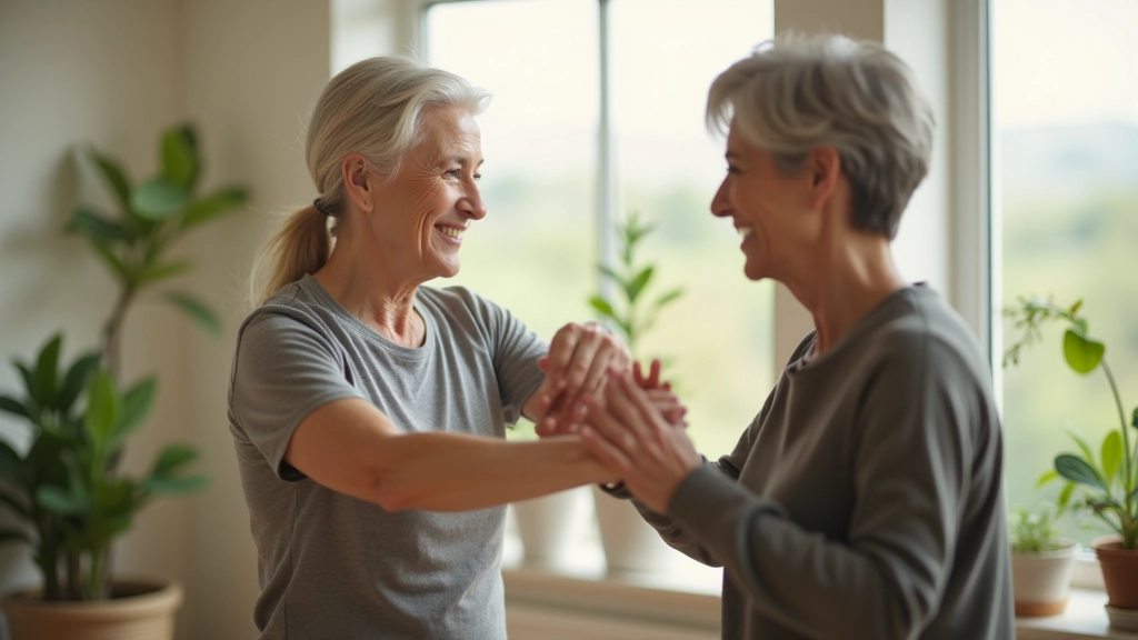 Senior wellness coaching session